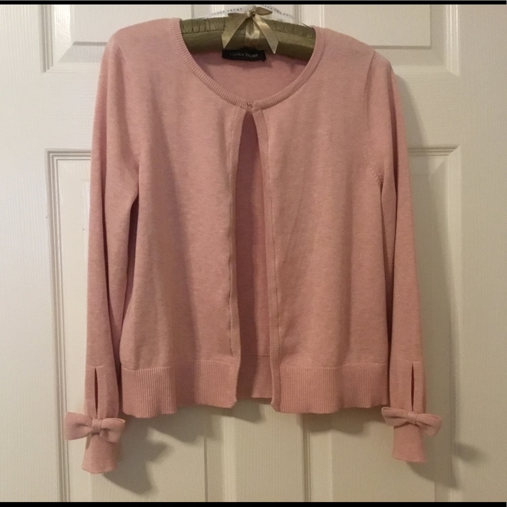 Sweater Ivanka Trump pink with bows